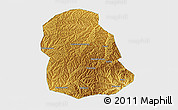 Physical 3D Map of Huanglong, single color outside