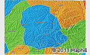 Political 3D Map of Huanglong