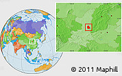 Political Location Map of Huanglong