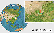 Satellite Location Map of Huanglong