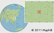Savanna Style Location Map of Huanglong