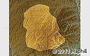 Physical Map of Huanglong, darken