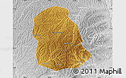 Physical Map of Huanglong, lighten, desaturated