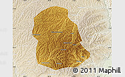 Physical Map of Huanglong, lighten