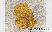 Physical Map of Huanglong, lighten, semi-desaturated