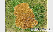Physical Map of Huanglong, satellite outside