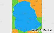 Political Simple Map of Huanglong