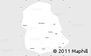 Silver Style Simple Map of Huanglong, single color outside