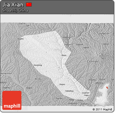 Gray 3D Map of Jia Xian