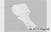 Gray 3D Map of Jia Xian, single color outside