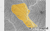 Physical 3D Map of Jia Xian, desaturated