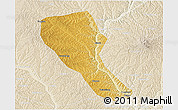 Physical 3D Map of Jia Xian, lighten