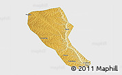 Physical 3D Map of Jia Xian, single color outside