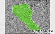 Political 3D Map of Jia Xian, desaturated
