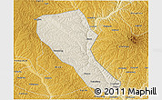 Shaded Relief 3D Map of Jia Xian, physical outside
