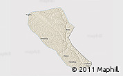 Shaded Relief 3D Map of Jia Xian, single color outside