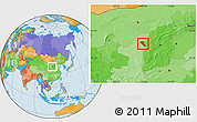 Political Location Map of Jia Xian