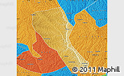Physical Map of Jia Xian, political outside