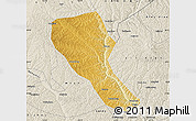 Physical Map of Jia Xian, shaded relief outside
