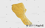 Physical Map of Jia Xian, single color outside