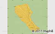Savanna Style Map of Jia Xian, single color outside