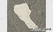 Shaded Relief Map of Jia Xian, darken