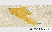 Physical Panoramic Map of Jia Xian, lighten