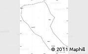 Blank Simple Map of Jia Xian, cropped outside