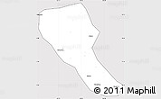 Silver Style Simple Map of Jia Xian, cropped outside