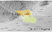 Physical 3D Map of Jingyang, desaturated