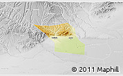 Physical 3D Map of Jingyang, lighten, desaturated
