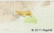 Physical 3D Map of Jingyang, lighten
