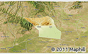 Physical 3D Map of Jingyang, satellite outside