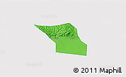 Political 3D Map of Jingyang, single color outside
