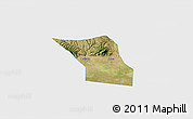 Satellite 3D Map of Jingyang, single color outside