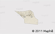 Shaded Relief 3D Map of Jingyang, cropped outside