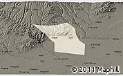 Shaded Relief 3D Map of Jingyang, darken