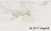 Shaded Relief 3D Map of Jingyang, lighten