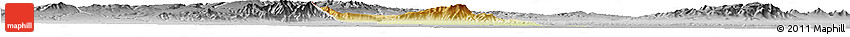 Physical Horizon Map of Jingyang, desaturated