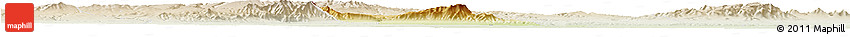 Physical Horizon Map of Jingyang, lighten