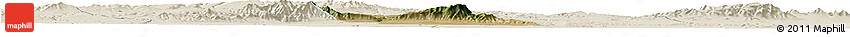 Satellite Horizon Map of Jingyang, shaded relief outside Satellite Horizon Map of Jingyang, shaded relief outside