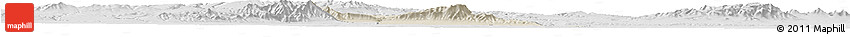 Shaded Relief Horizon Map of Jingyang, lighten, desaturated Shaded Relief Horizon Map of Jingyang, lighten, desaturated