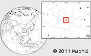 Blank Location Map of Jingyang
