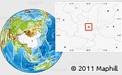 Physical Location Map of Jingyang, highlighted country
