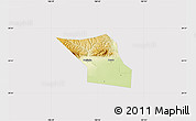 Physical Map of Jingyang, cropped outside