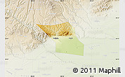 Physical Map of Jingyang, lighten