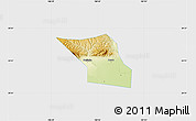 Physical Map of Jingyang, single color outside