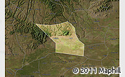 Satellite Map of Jingyang, darken
