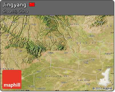 Satellite Map of Jingyang