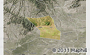 Satellite Map of Jingyang, semi-desaturated